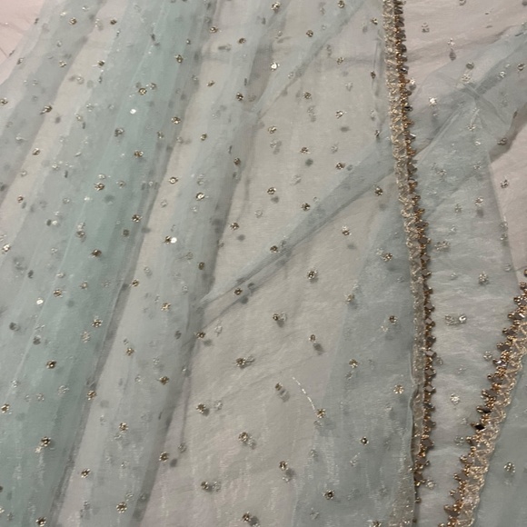 Sangeet / Wedding / Party wear Mirror work fancy jacket suit - Picture 5 of 15